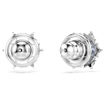 Swarovski Magic stud earrings Snowflake, Blue, Rhodium plated - 5734242