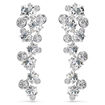 Swarovski Constella drop earrings Mixed cuts, White, Rhodium plated - 5732252