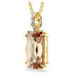 Swarovski smykke Millenia pendant Octagon cut, Caramel, Gold-tone plated - 5725752