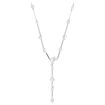 Swarovski collier Constella Y necklace Crystal pearl, Round cuts, White, Rhodium plated - 5711830