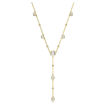 Swarovski collier Imber Y necklace Round cut, White, Gold-tone plated - 5684510