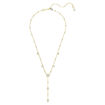 Swarovski collier Imber Y necklace Round cut, White, Gold-tone plated - 5684510
