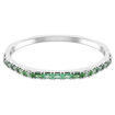 Swarovski armbånd Matrix bangle Baguette cut, Octagon shape, Green, Rhodium plated - 5705785