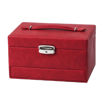 Smykkeskrin,  220x160x125 mm rød/krem - 3463798