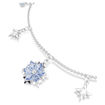 Swarovski armbånd Magic bracelet Snowflake, Blue, Rhodium plated - 5734244