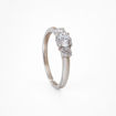 Diamantring - forlovelsesring i hvitt gull med  0,22 ct W-Si - Bur538279hv