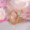 Diamantring forlovelsesring 0,70 ct TW-SI i 14kt gult gull Leticia -18007070gg