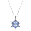 Swarovski figurer Magic set Snowflake, Blue, Rhodium plated - 5734243