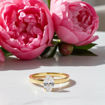 	Forlovelsesring med oval slip Lab Grown diamant - 0,70 ct River - VS - 200627