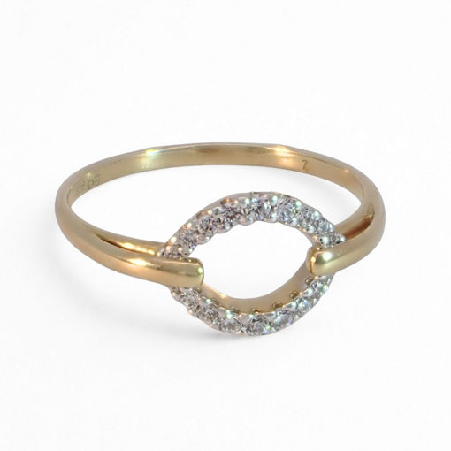 	Gullring med zirkonia -BUR594088