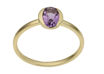 Gullring 14 kt med ametyst - Bur620385