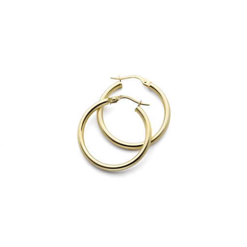 Øreringer Creol i gull 14kt, 20 mm/2 mm. SVEDBOM - 06-69-109