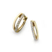Gulløredobber Creol i gult gull 18kt med zirkonia.SVEDBOM - 01-74-311