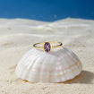 	Gullring 14 kt med ametyst - bur585706a
