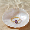	Gullring 14 kt med ametyst - bur585706a