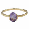 Gullring 14 kt med ametyst - bur585706a