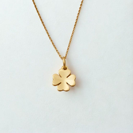 Smykke Kløver i 14kt gull - Bur310649
