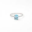 Gullring i 14kt med Topas Sky Blue Oval - Bur620400hvt