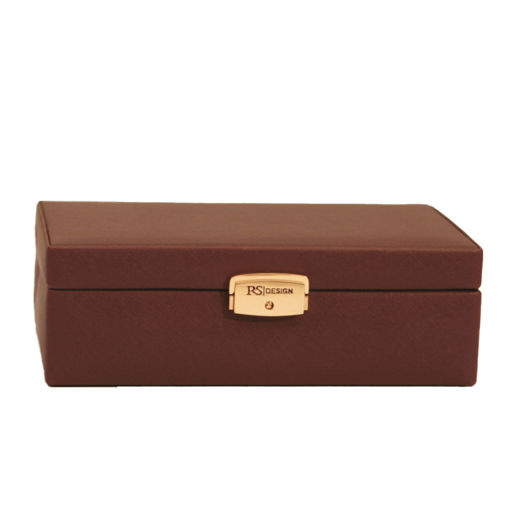 Smykkeskrin, burgunder/beige - 3463852