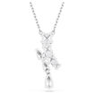 Swarovski smykke Matrix pendant, Mixed cuts, White, Rhodium plated - 5700420