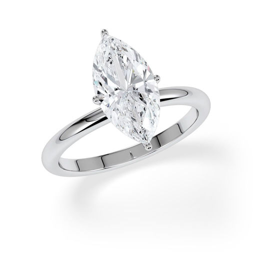 Forlovelsesring Marquise med Lab Grown diamant i 2.00 ct og River (D) - VS1- ru-mar-200