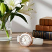 Swarovski klokke Octea Chrono watch Swiss Made, Leather strap, White, Rose gold-tone finish - 5671150