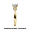 Forlovelsesring diamantring  Alida 0,20 ct TW-Si gult  gull - 18002020gg