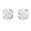 Swarovski øredobber Constella stud earrings Round cut, White, Rhodium plated - 5636712