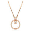 Swarovski smykke Constella pendant Round cut, White, Rose gold-tone plated - 5692266