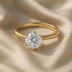 Diamantring forlovelsesring 1 ct i 14kt gull. Diona - 18001100