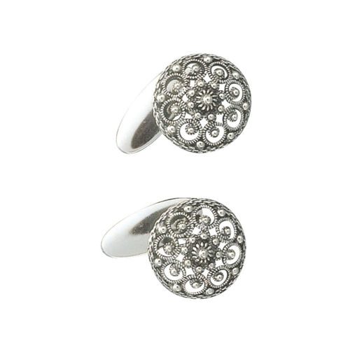 Mansjettknapper, oksidert . Graffer - 063100