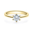 Forlovelsesring i gult gull med lab grown diamant 0,70 ct River (E) - VVS2. Diona - 18001070LGgg