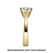 Forlovelsesring i gult gull med lab grown diamant 0,70 ct River (E) - VVS2. Diona - 18001070LGgg