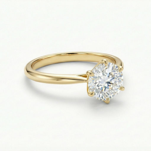 Enstens diamantring Aida med 0,30 ct i 14kt gull. TW-Si. -18016030