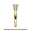 Diamantring forlovelsesring 0,70 ct i 14kt gull. Alida - 18002070