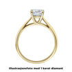 Diamantring forlovelsesring 0,70 ct i 14kt gull. Alida - 18002070