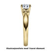 Diamantring forlovelsesring 0,50 ct i 14kt gull. Elissa - 18004050