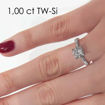 Enstens diamantring Lilya med 1,00 ct i 14kt gull. TW-Si. -18008100