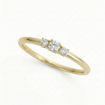 Diamantring - forlovelsesring i gult gull med 0,13 ct W-Si - Bur538278