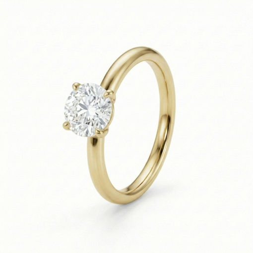 Forlovelsesring i gult gull med Lab Grown diamant 1,00ct TW-VS - Bur5Z00030