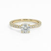 Forlovelsesring i gult gull med Lab Grown diamant 0,69ct TW-VS - Bur5Z00060