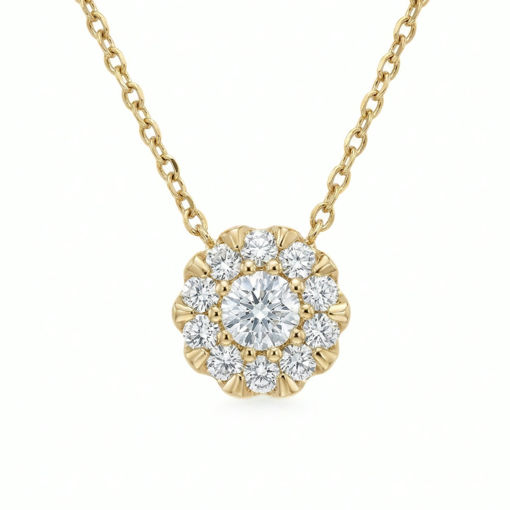 Diamantsmykke i 18kt gull med 0,16 ct W-Si - 08-74-842-45