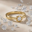 Diamantring forlovelsesring Evita 0,10 ct W-Si-501100
