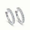 Diamantøredobber i hvitt gull 14 karat med 0,50 ct W-Si - BUR745252