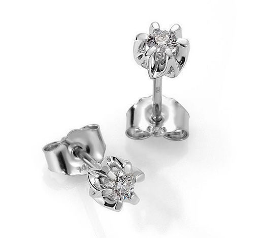 Diamantøredobber Sitara med 2/0,18 ct W-Si-422118