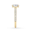 Forlovelsesring med Pricess cut  lab Grown diamant 2,00 ct. R-VS i 18kt gull - 1601-ru-prin-200-lab