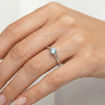 Gullring i 14 kt med blå topas - coc1435.3855