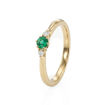Gullring med smaragd og diamanter 0.05 ct TW-Si - coc5000547sm