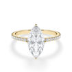 Forlovelsesring med Marquise lab Grown diamant 2,00 ct. R-VS i 18kt gull - 1601-ru-marquise-200-lab