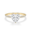 Forlovelsesring med Hjerte lab Grown diamant 2,00 ct. R-VS i 18kt gull - 1602-ru-hjerte-200-lab